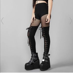 IMMORTAL REVOLUTION LACE-UP LEGGINGS